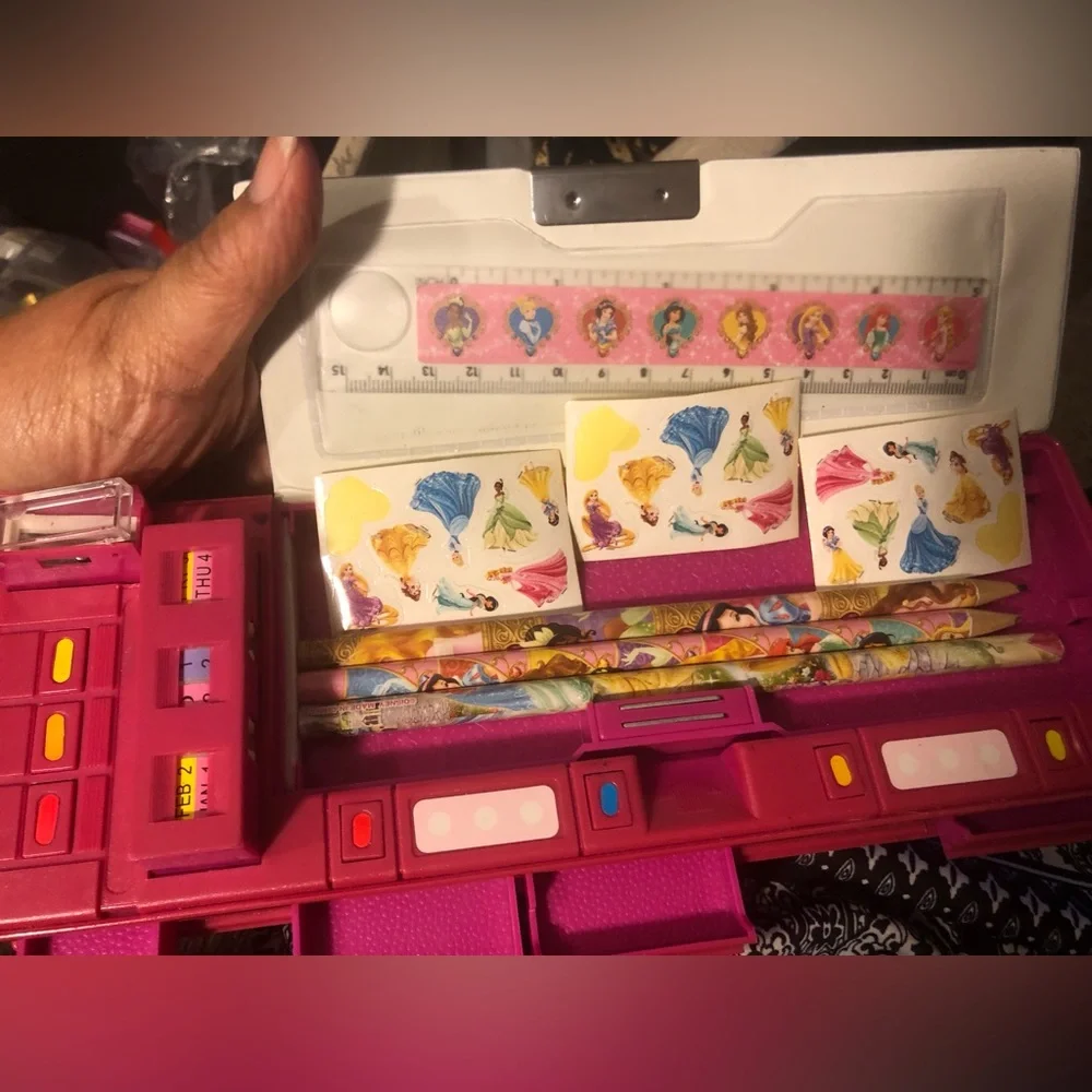Disney Princess Pencil Case Pop Out Multifunction Sharpener Vintage